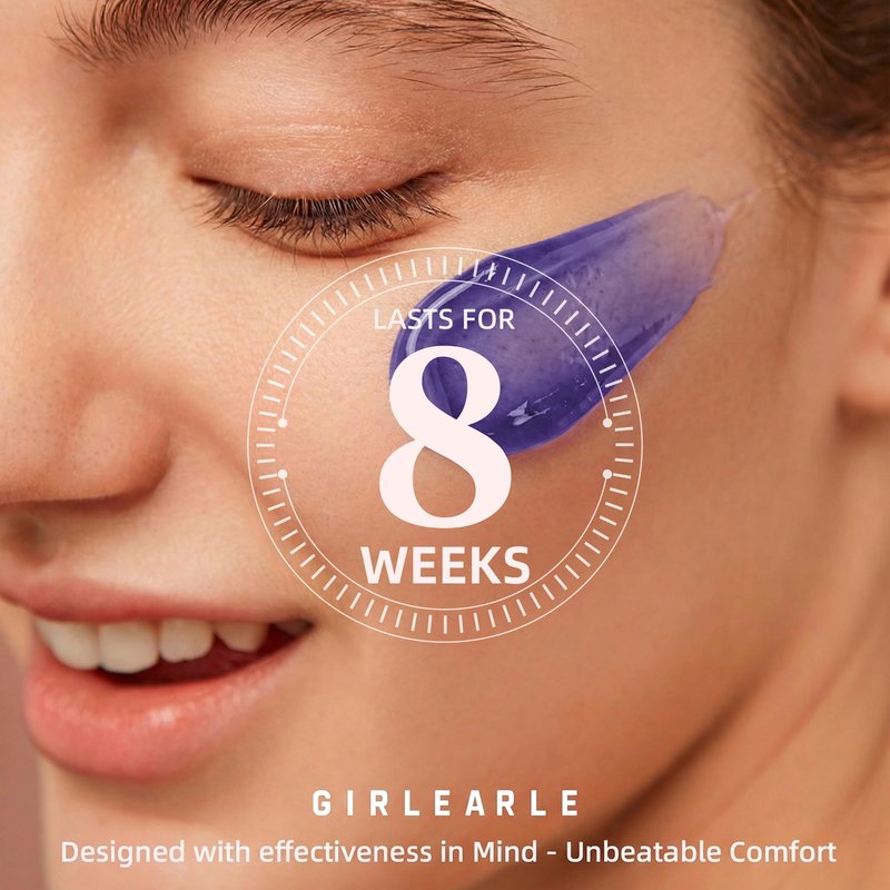 GIRLEARLE 2.5lb Wax Beads for Hair Removal, Brazilian Bikini Hard Wax for Sensitive Skin, Hard Wax beads Perfect for Full Body Eyebrow, Facial, Beard and Underarms at Home for Women and Men (Lavender)