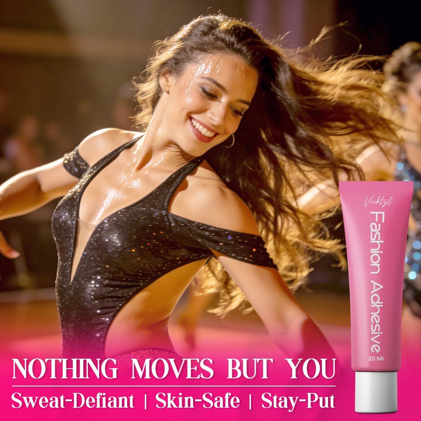 Body Adhesive for Clothes - Sweat-Proof Liquid Skin Glue for Strapless Dresses & Low-Cut Styles | 20ml
