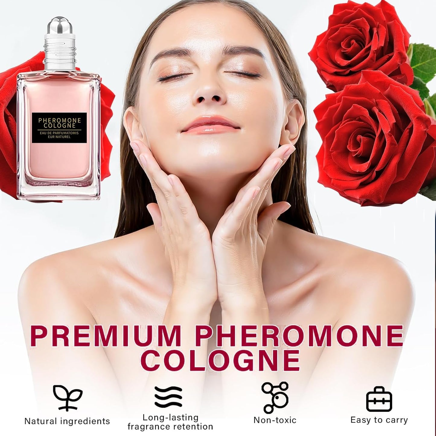 Pheromone Perfume for Women - Long-Lasting Roll-On Fragrance | Original Strong Scent for Travel