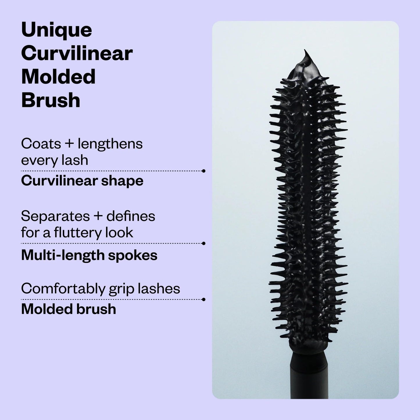 Kosas Mini Soulgazer Lengthening + Lifting Peptide Mascara– Smudge-Proof, Clump-Free Mascara + Lash Serum 2-in-1, Defined Lashes – Curvilinear Molded Brush, Vegan, Sensitive-Eye Safe