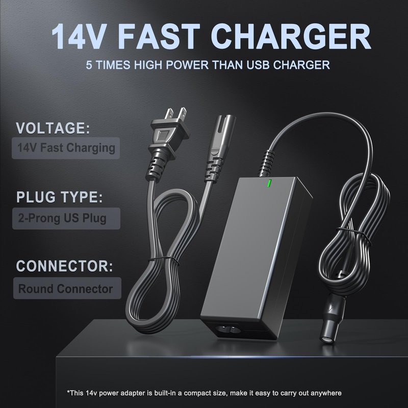 14V Charger Compatible with GB70 Adapter GB150 GB250 GB250+ GB251+ GB500 GB500+ Battery, Compatible with gb70 Charging Cable Cord