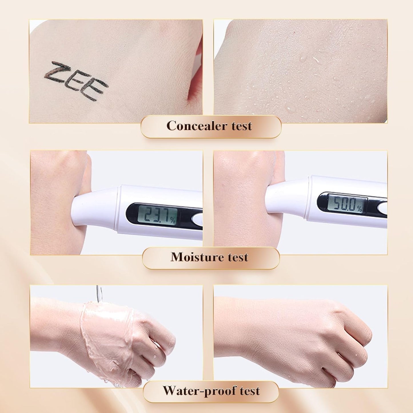Mushroom Head Air Cushion CC Cream - Waterproof Tattoo Cover Makeup for Mature Skin | Buff Beige, Moisturizing & Long-Lasting