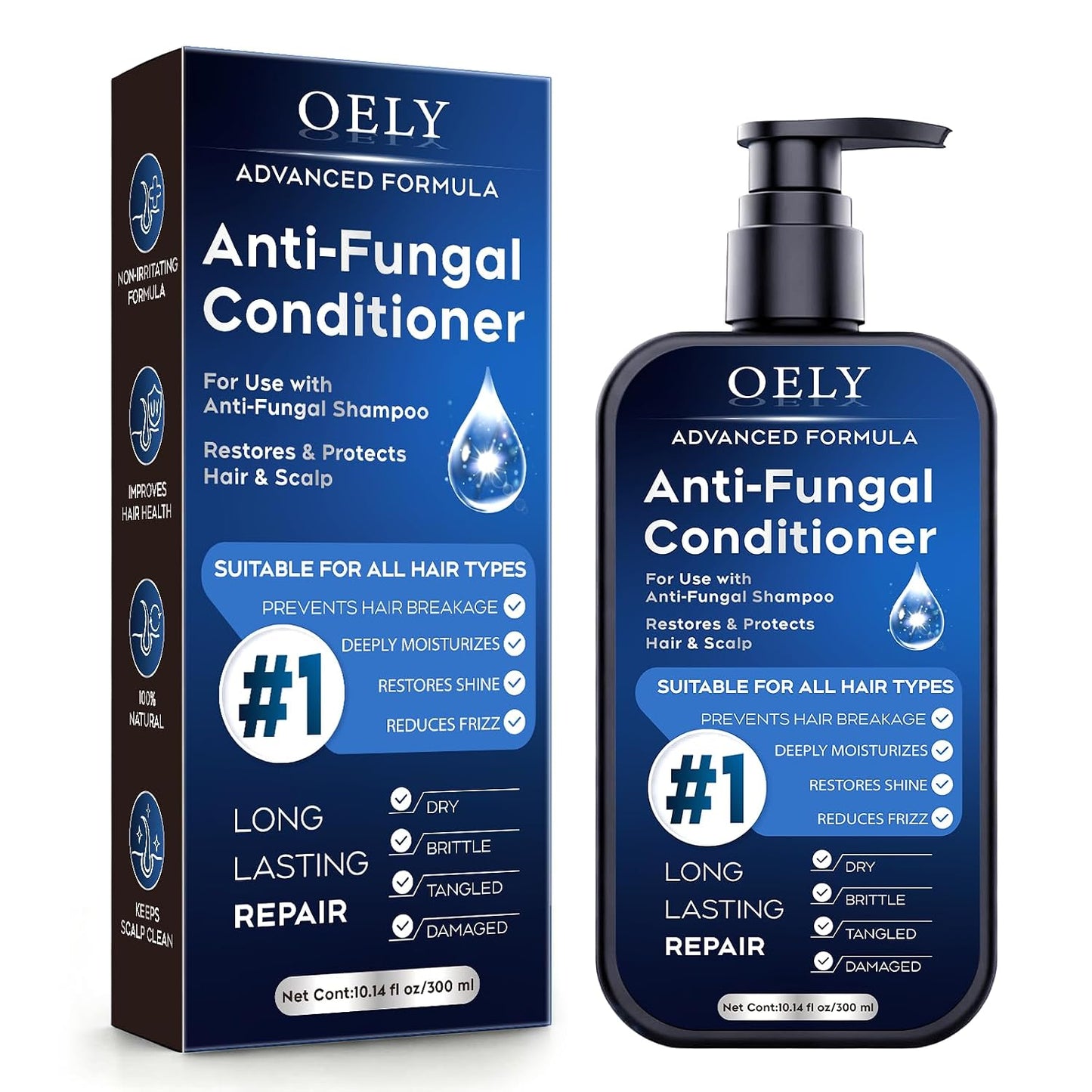 Antifungal Psoriasis Shampoo - Relieves Scalp Itching & Dryness | 10.1 Fl Oz, Sulfate-Free