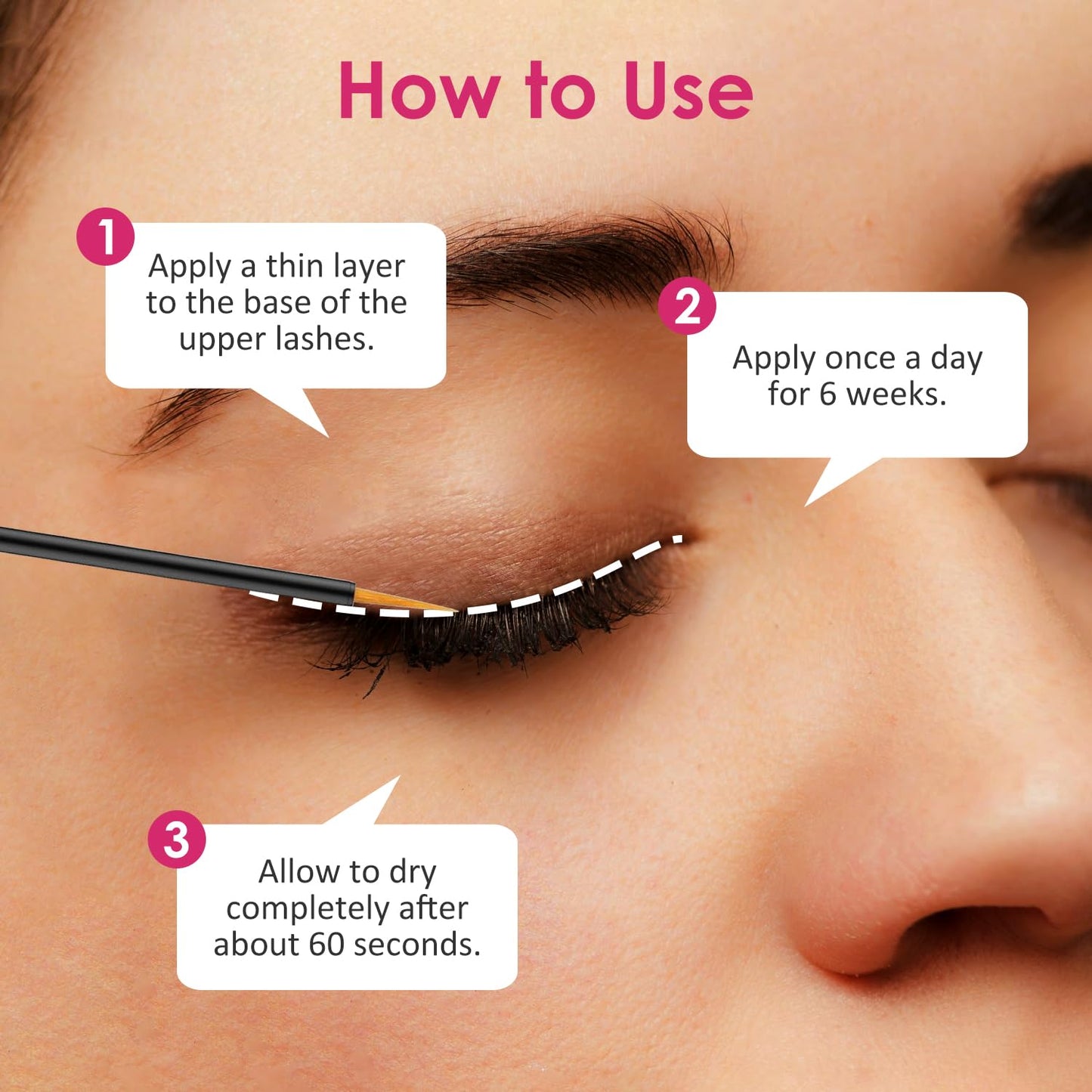 Eyelash Growth Serum-Advanced Eyelashes growth serum with Peptide Complex - Formulated for Longer, Thicker, Fuller Lashes - Gentle Care, Trusted & Cruelty-Free, 5mL