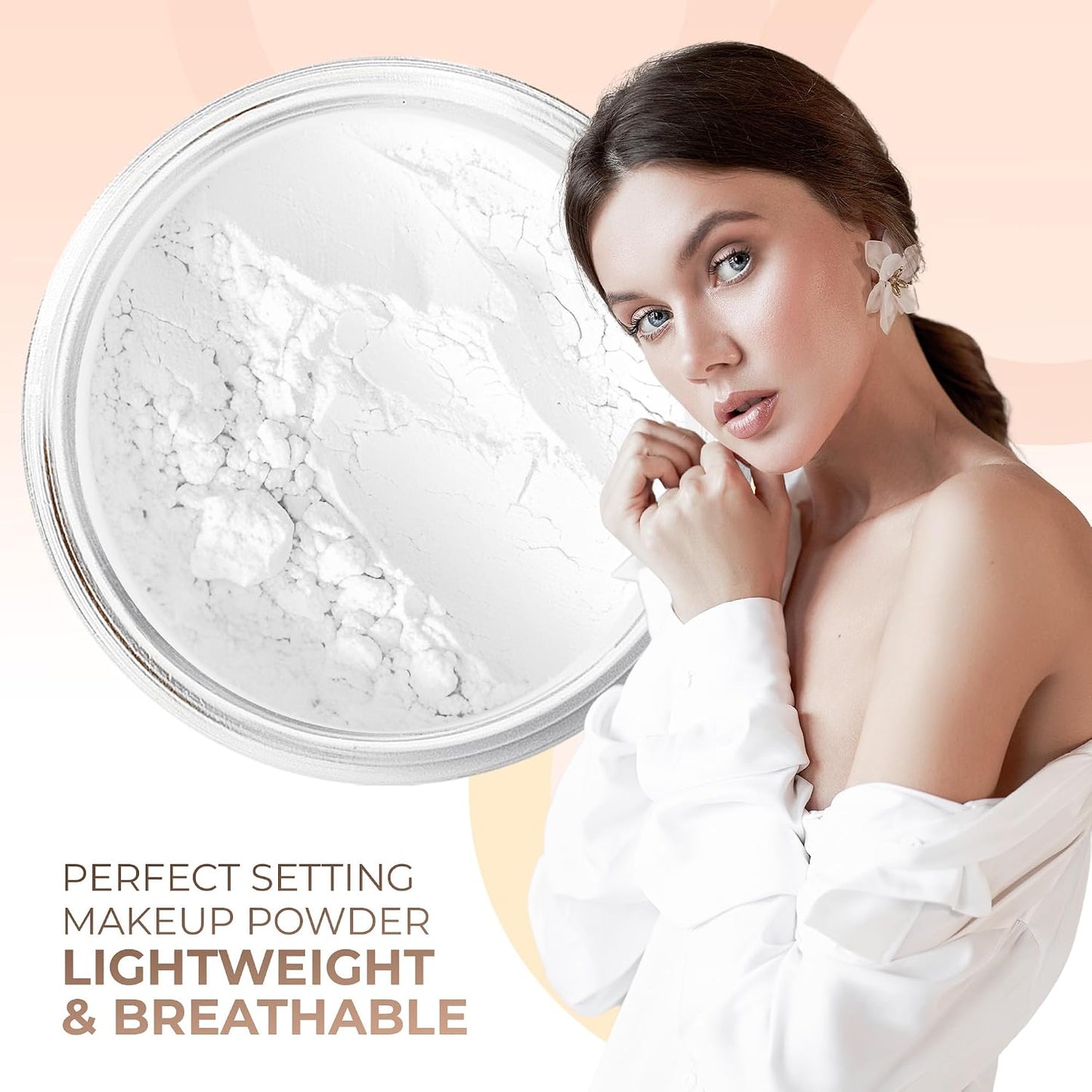 Mineral Makeup Starter Kit for Beginners - Full Size Foundation, Blush, Bronzer & Veil Primer | Warm Shades