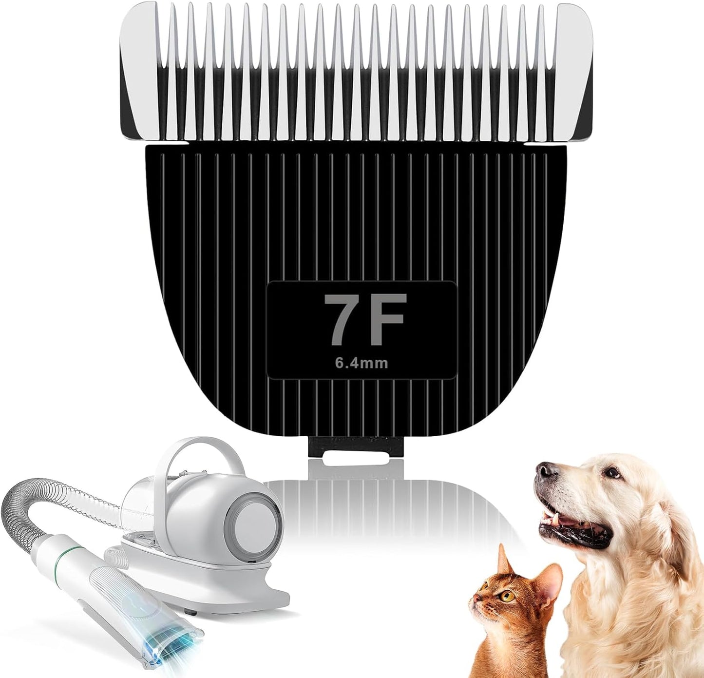 Replacement Blade for Nebot P1 Pro Pet Grooming Kit - Ceramic & Stainless Steel | Size 7F, Cut Length 1/8" (3.2mm)