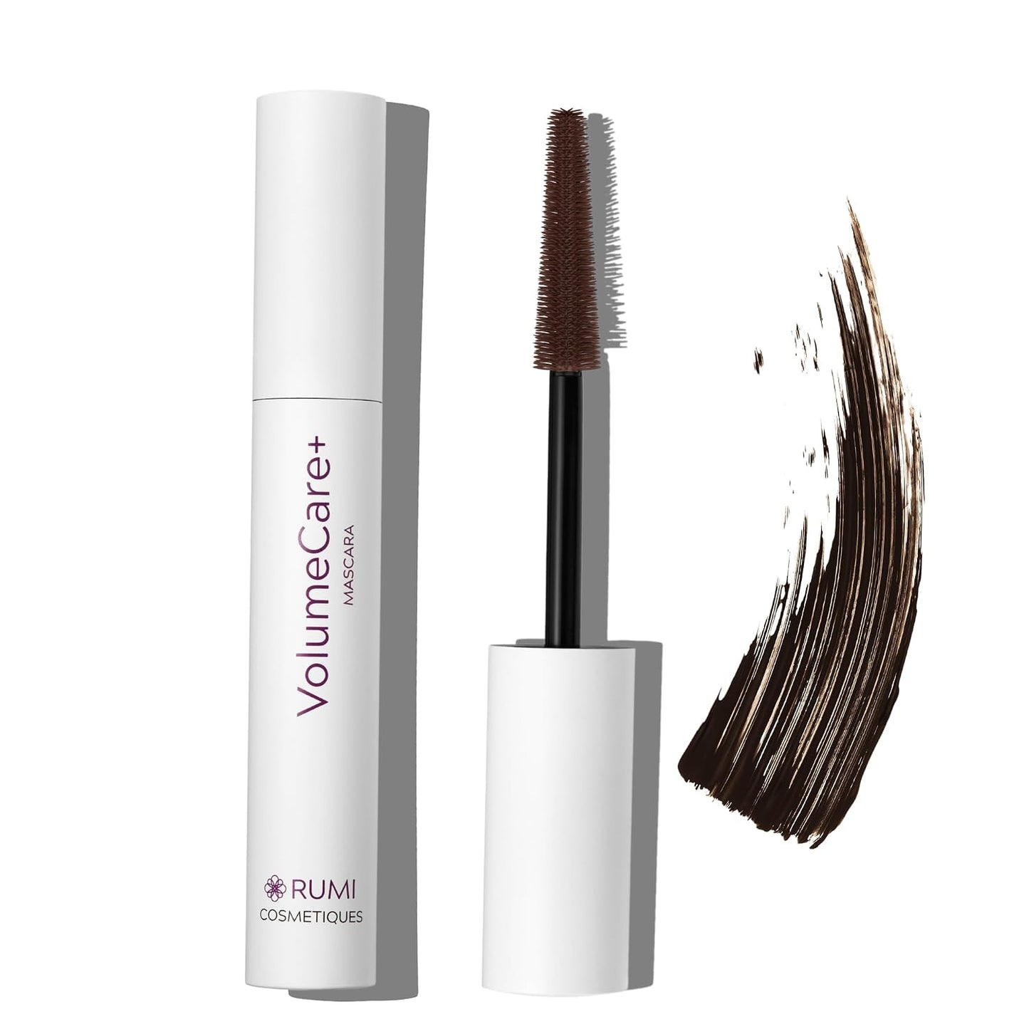 VolumeCare+ Mascara for Mature Women - Extreme Length & Volume 2-in-1 Formula | Hypoallergenic, No Clumps, Natural Black
