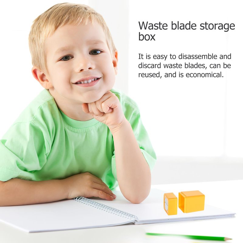 Blade Dispenser Case Disposable Razor Blade Disposal Case Barber Shop Storage Bank Container for Used Old Waste Blades Broken Cutter Device