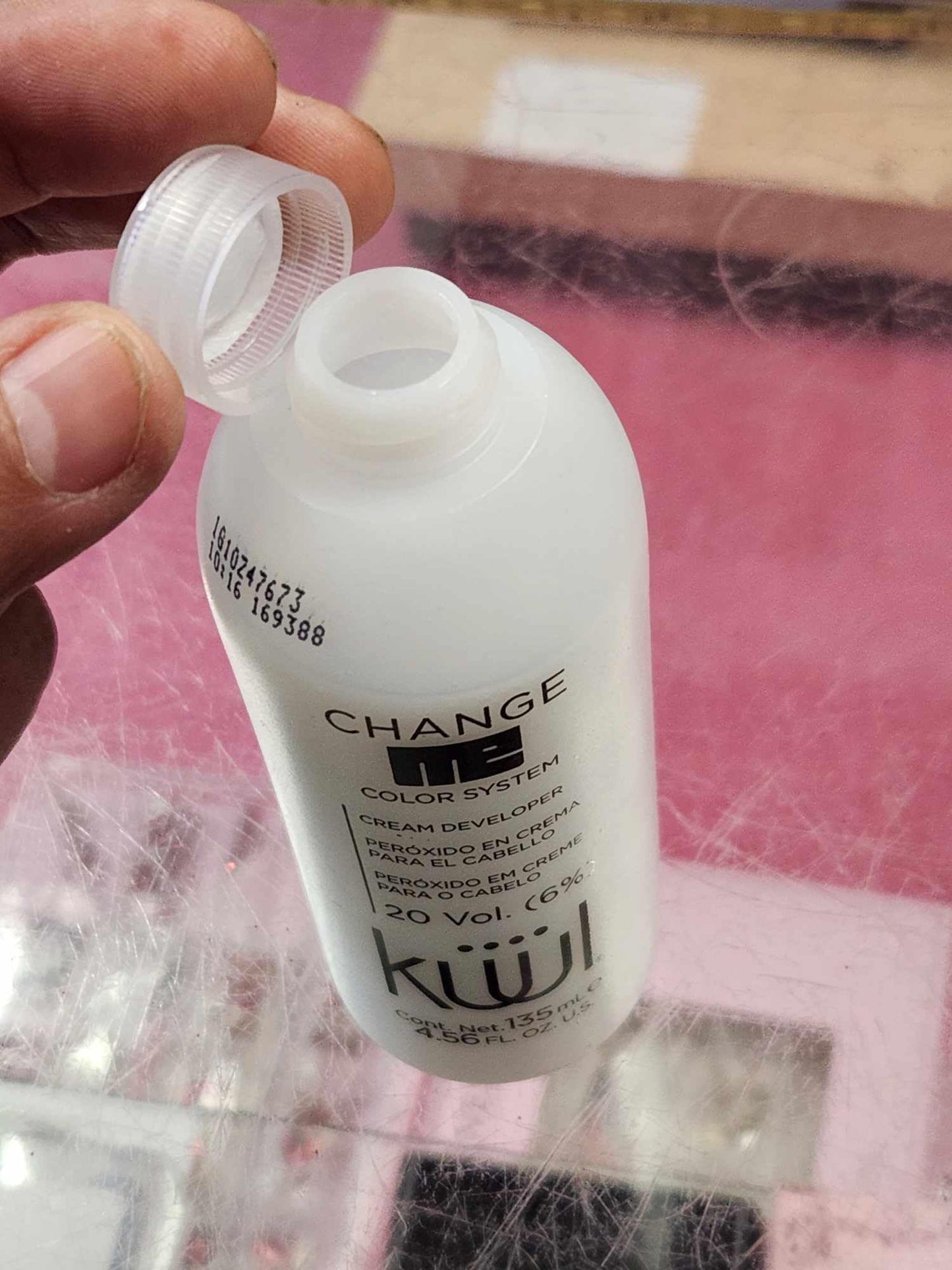 Generic Küül Change Me Peroxide 20 Volume (6%) floz Color System Crema Cabello, 4 Fl oz Cream Developer, white