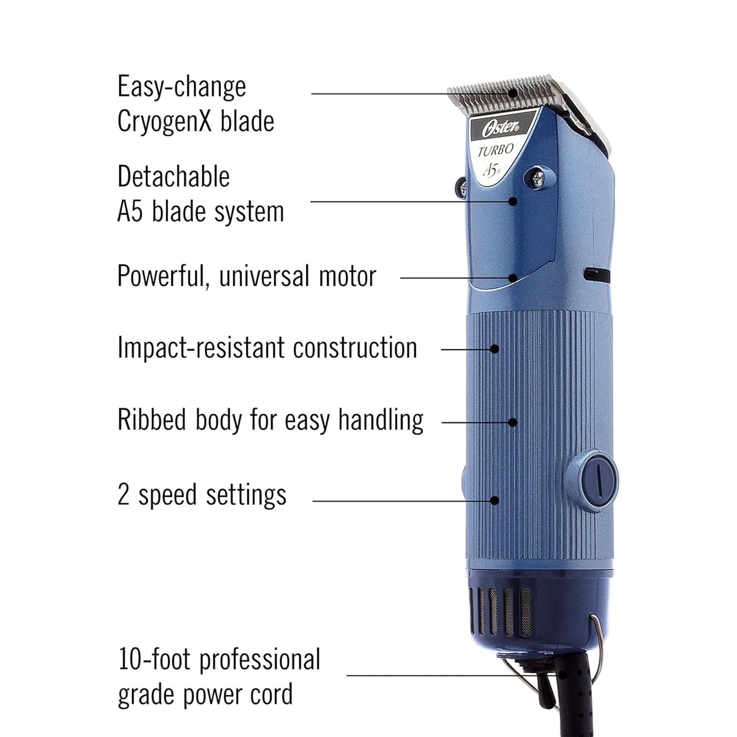 Oster Professional A5 Turbo 2 Speed Clipper