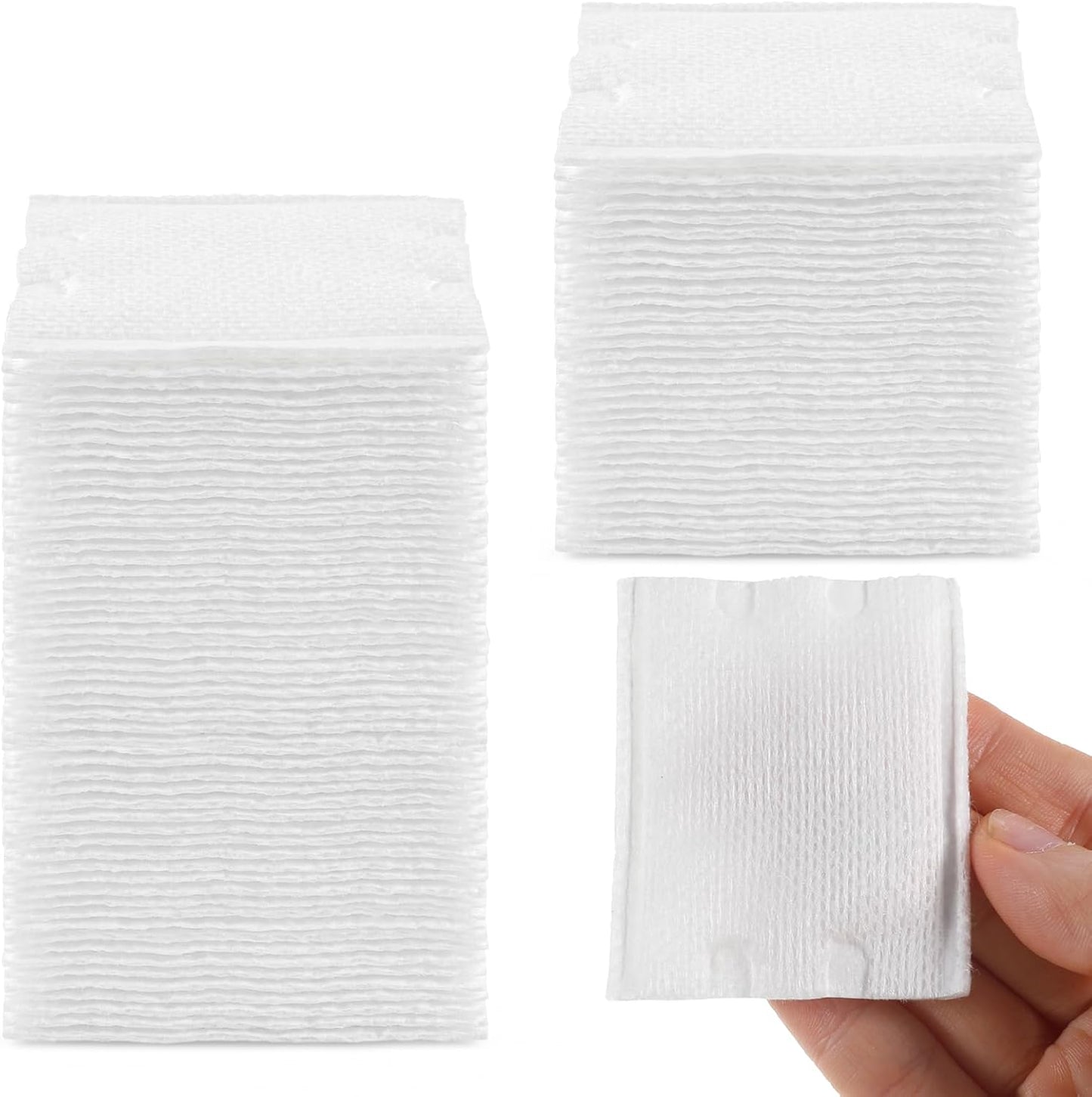 200 Pcs Soft Cotton Makeup Remover Pads - Versatile Facial Cleansing & Toner Application | Wet or Dry Use