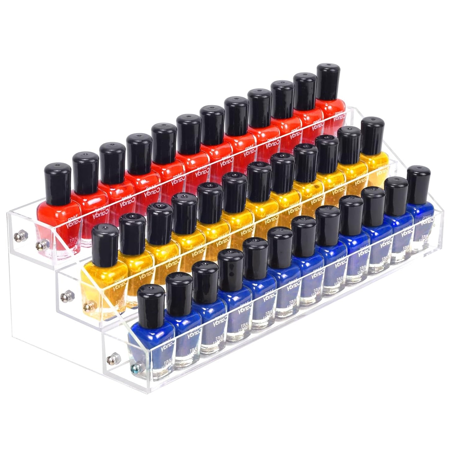 Acrylic Nail Polish Organizer Rack - 6 Tier Gel Polish Holder & Display Shelf | Holds Up to 72 Bottles