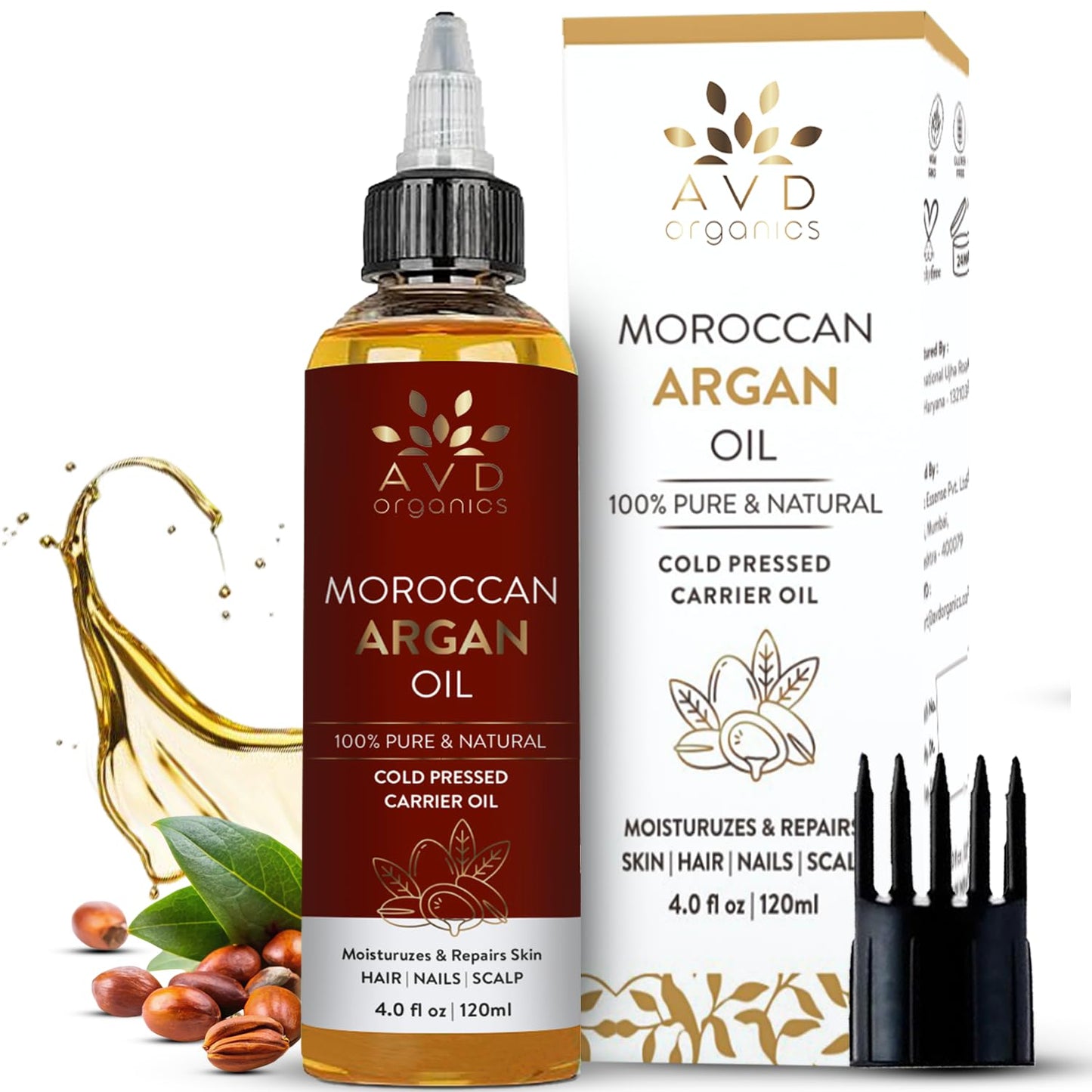 Jojoba Oil for Hair - Natural Cold-Pressed, Unrefined | 120ml (4.05 fl oz) - Ideal for Face, Scalp, Nails & Cuticles