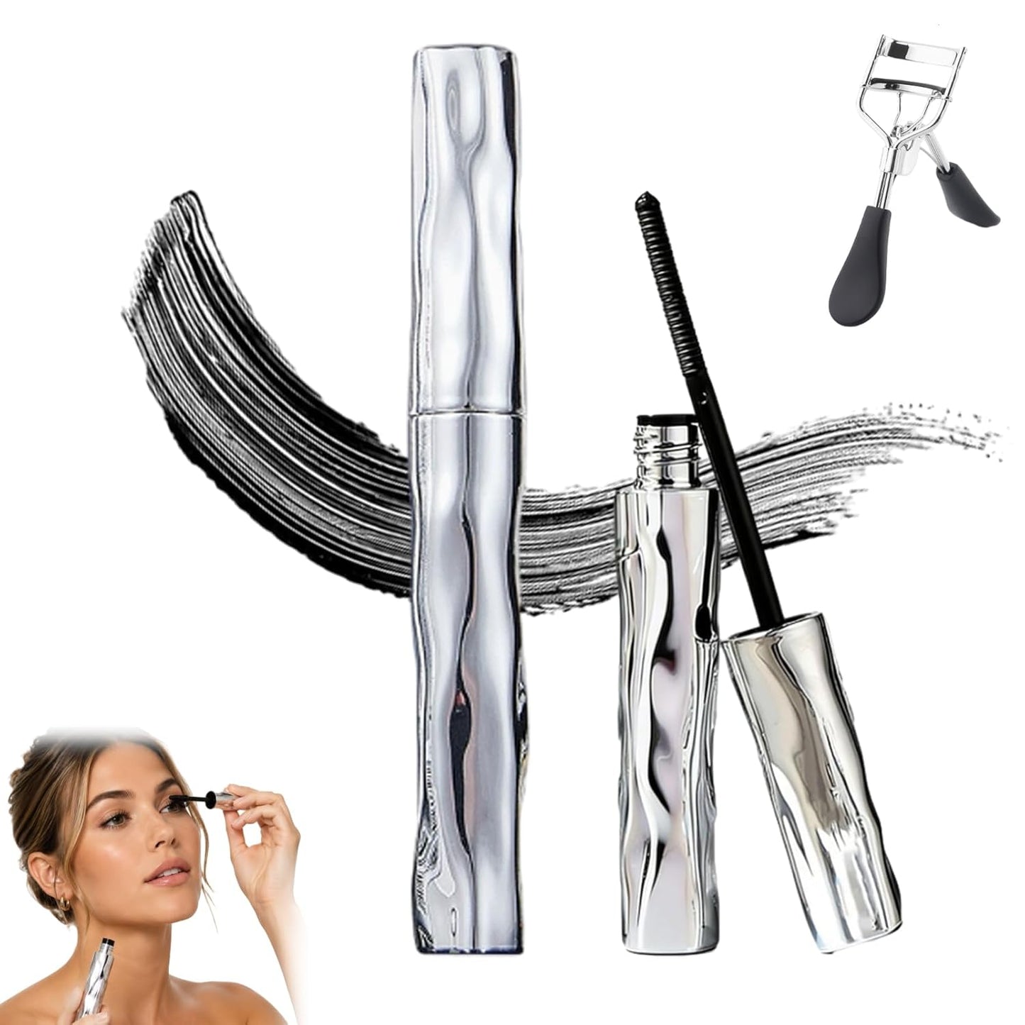 Volumizing Mascara for Dramatic Lashes - Long-Lasting, Waterproof Formula