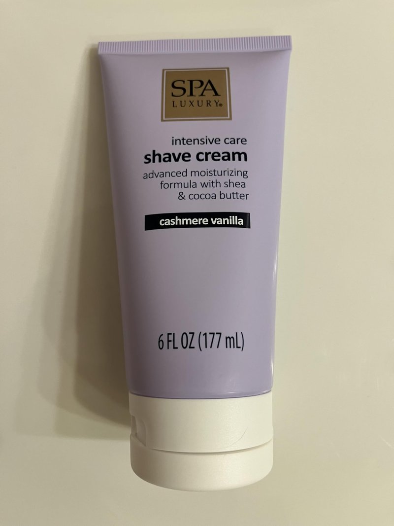 Spa Luxury Intensive Care Shave Cream with Shea & Cocoa Butter, Cashmere Vanilla, 6 fl oz