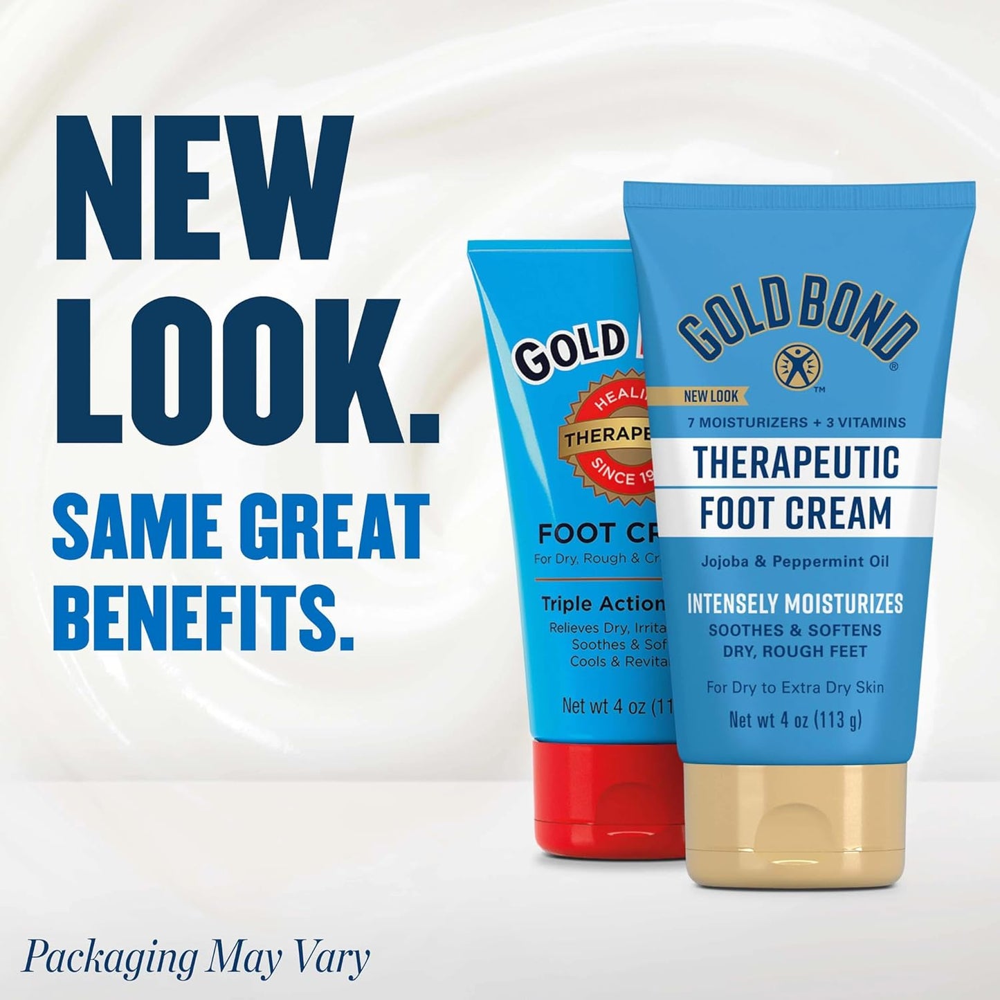 Gold Bond Foot Cream - Triple Action Moisturizer for Dry Feet | 4 Oz (3 Pack)