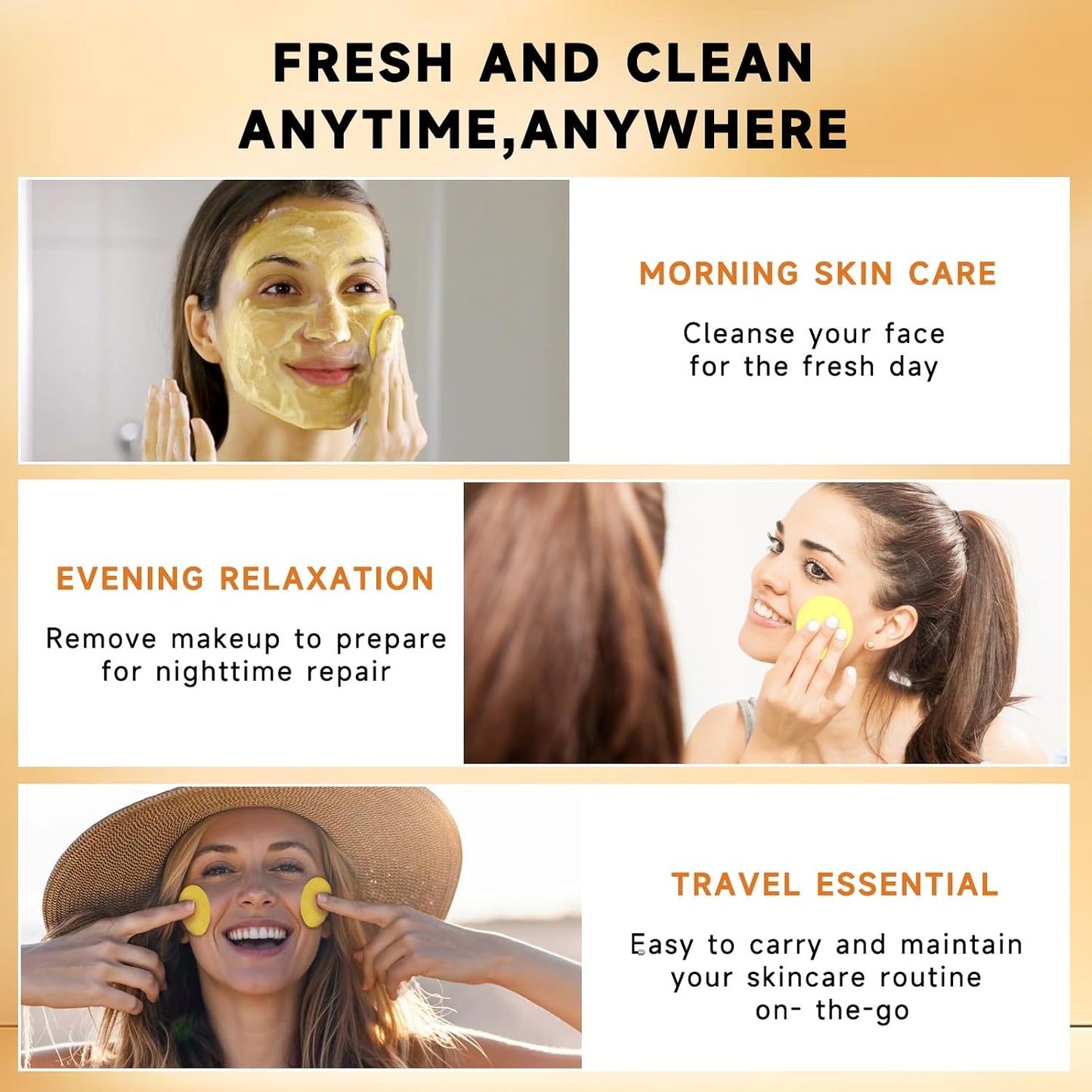 Turmeric Kojic Acid Cleansing Pads - Exfoliating Face Scrub Pads | 60 Count
