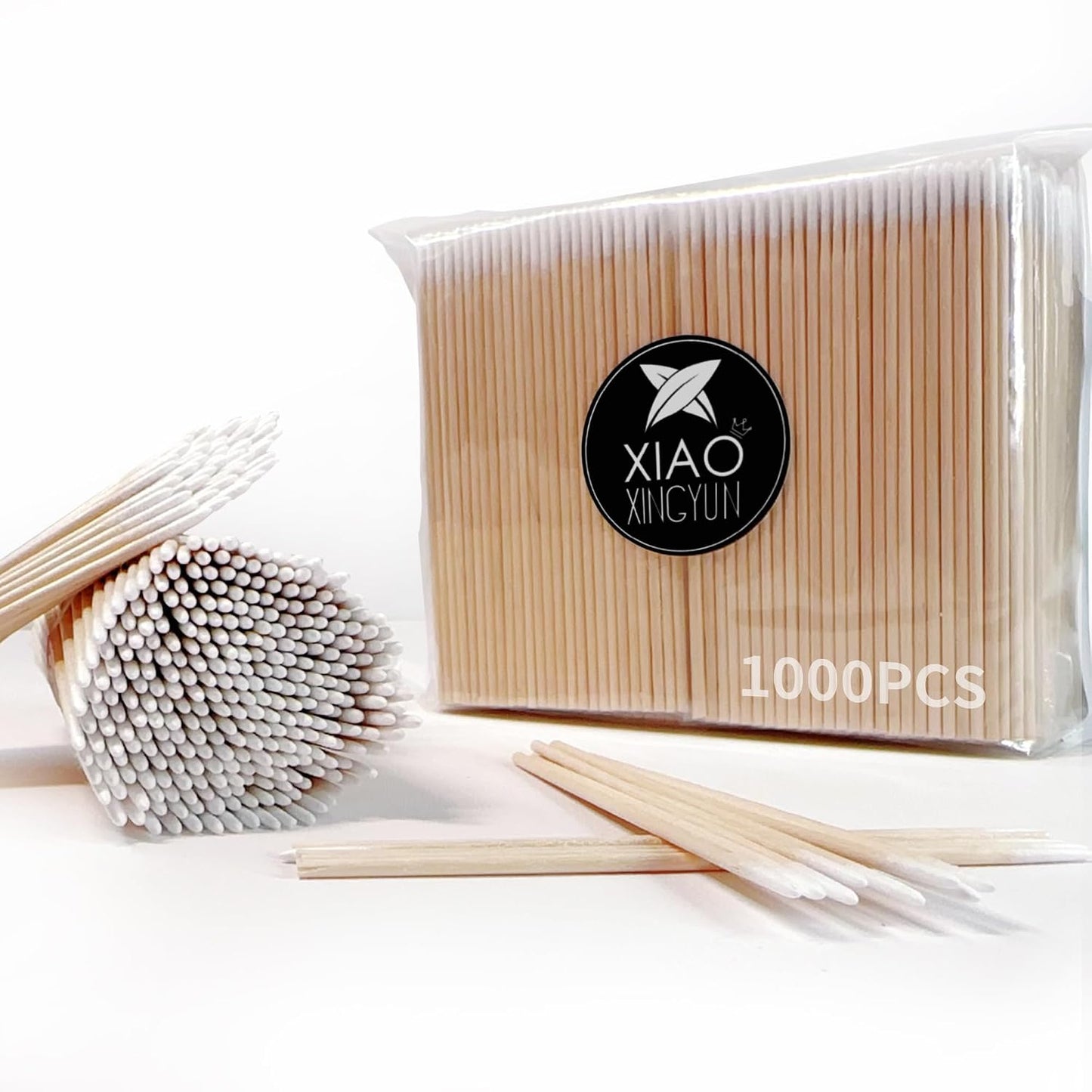 Pointed Cotton Swabs - 200PCS Precision Tip Microblading Buds for Eyebrow, Makeup, Nails | 4 Inch