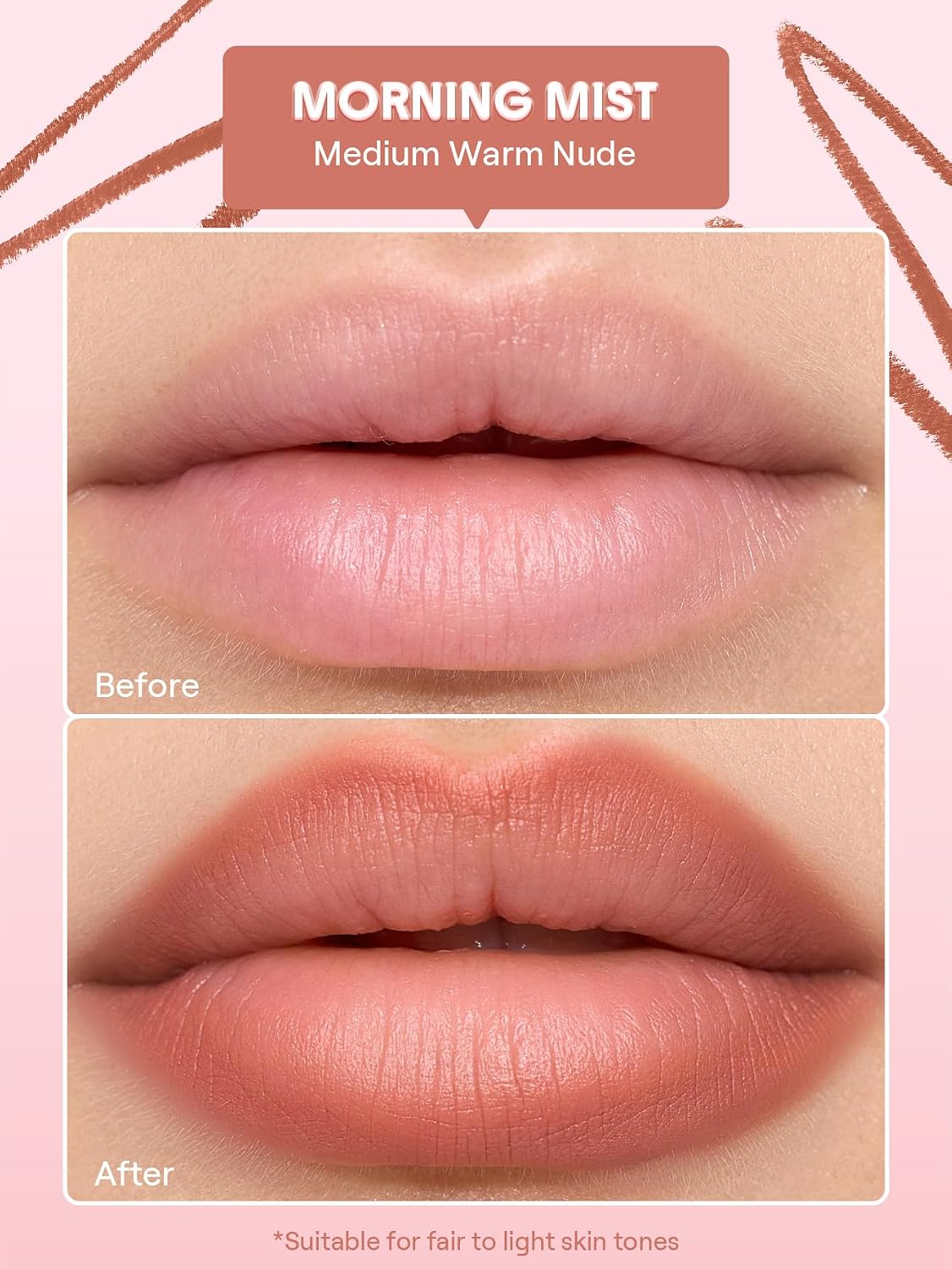 Cloudline Blur Lip Liner - Long Lasting Vegan & Cruelty-Free Lip Stain | Morning Mist