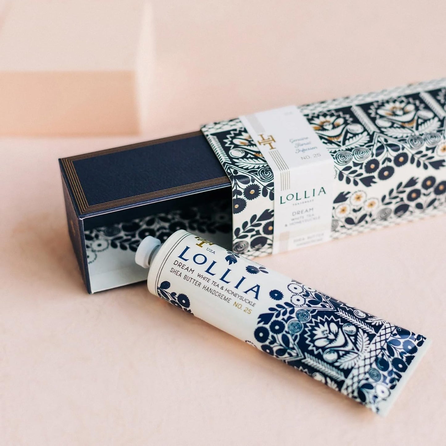 Lollia Dream Hand Cream - Moisturizing Shea Butter Lotion | Lightweight & Quick Absorbing | 4 oz / 113 g