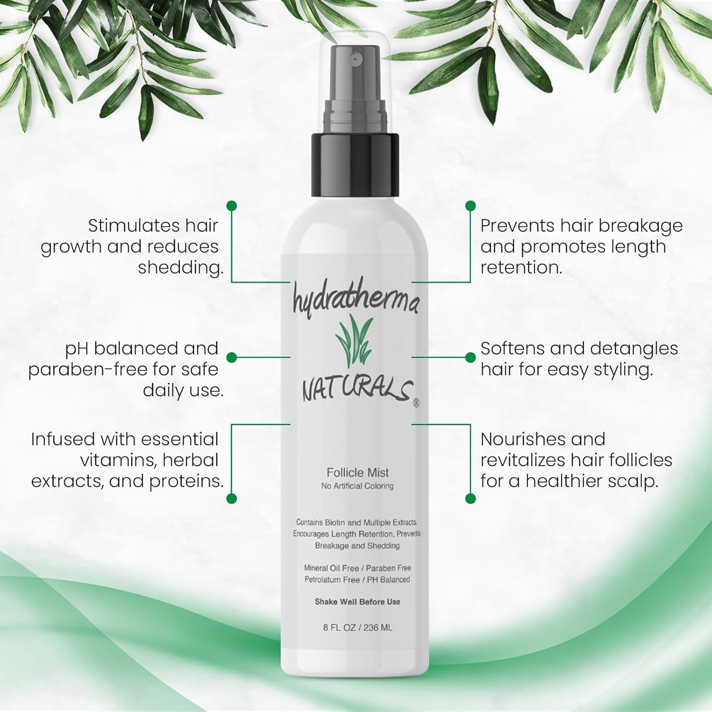 Hair Follicle Mist - Nourishing Scalp Treatment for Thicker Hair | 8 oz.