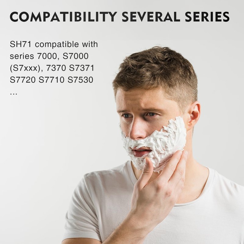 SH71/52 Upgraded Replacement Heads Compatible with Philips Norelco Series 7000 & 5000, SH71/SH70/52 Blades for Philips Shaver 7500 7530 S7311 S7370 S7371,9-Pack
