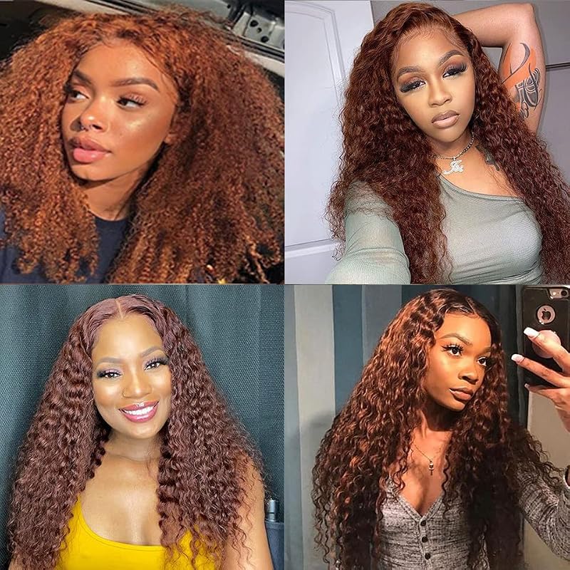 #30-W 20 Inch Brown Water Wave Human Hair Bundle - 50g