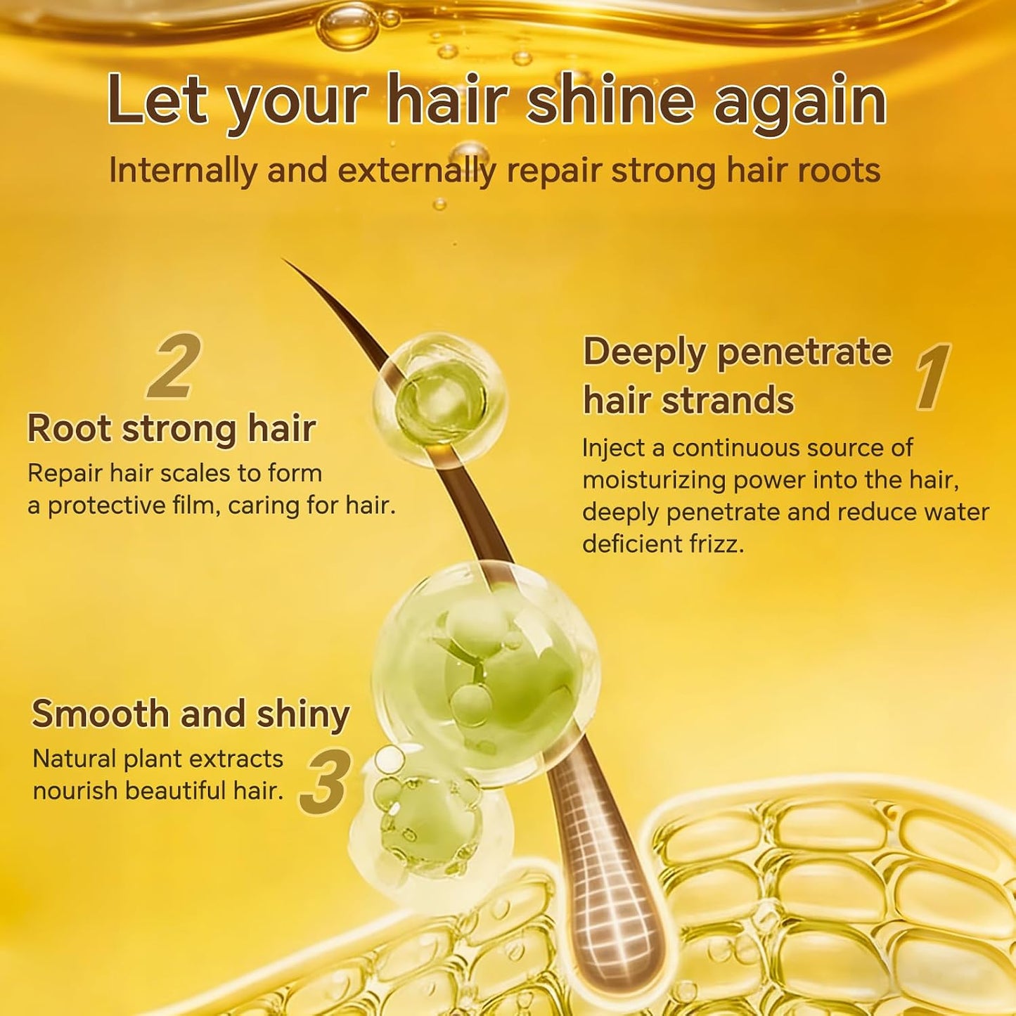 Luxury Moroccan Hair Oil - Hydrating Treatment for Dry, Frizzy Hair & Split Ends | 1000ml