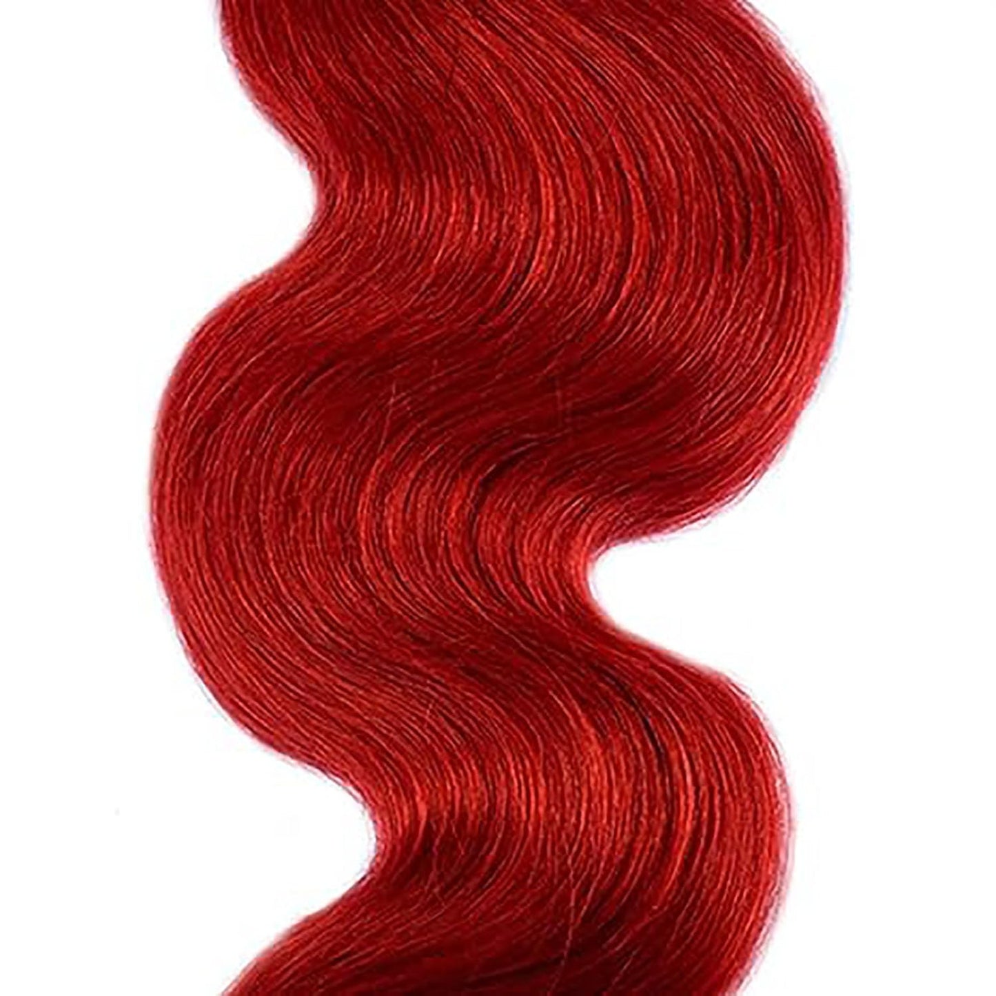 Red Bundles Red Human Hair Bundle 22 Inch Unprocessed Virgin Double Weft Burgundy Bundle Hair Extensions