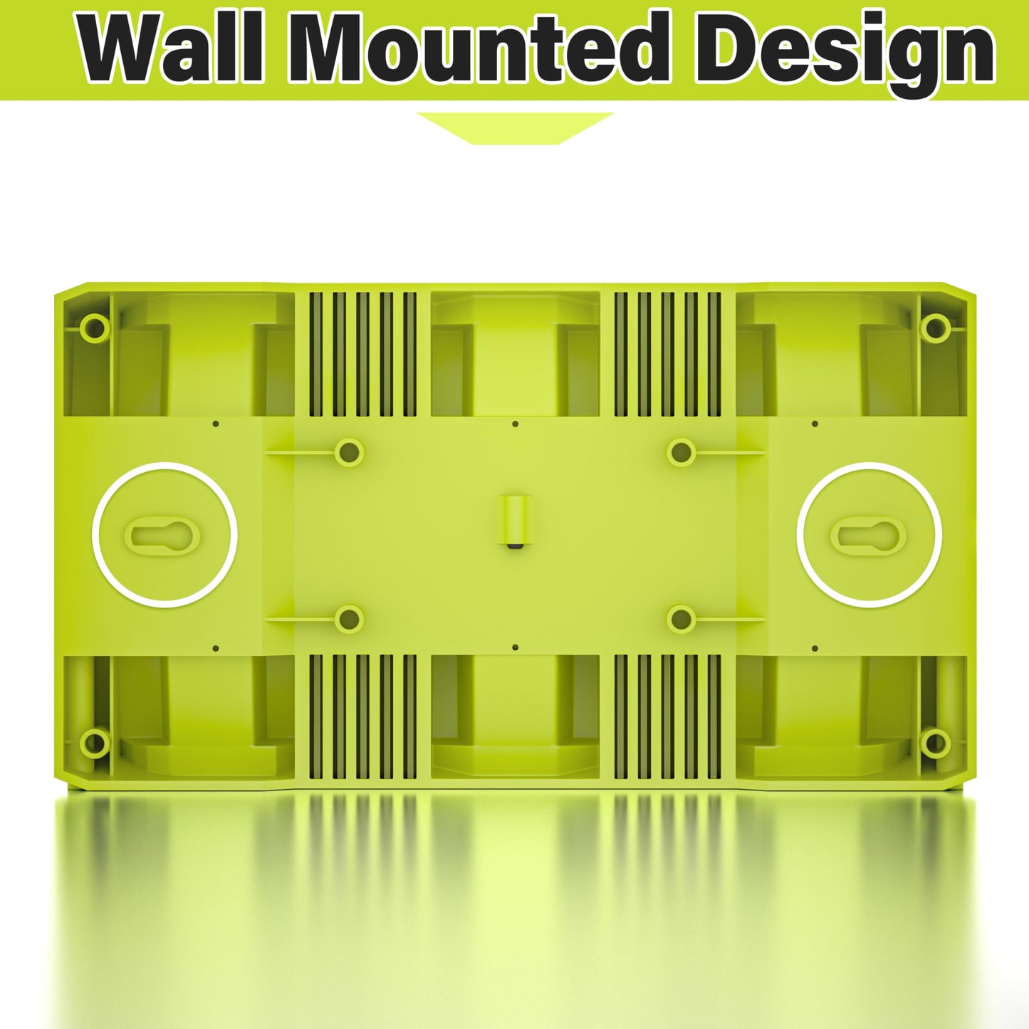 YJITO Upgraded 6-Port Fast Charger for Ryobi 18V Lithium-Ion Batteries, Compatible with Ryobi 18V ONE+ Battery Systems, Replacement for P135 Charger (6-Pack Charging Station)