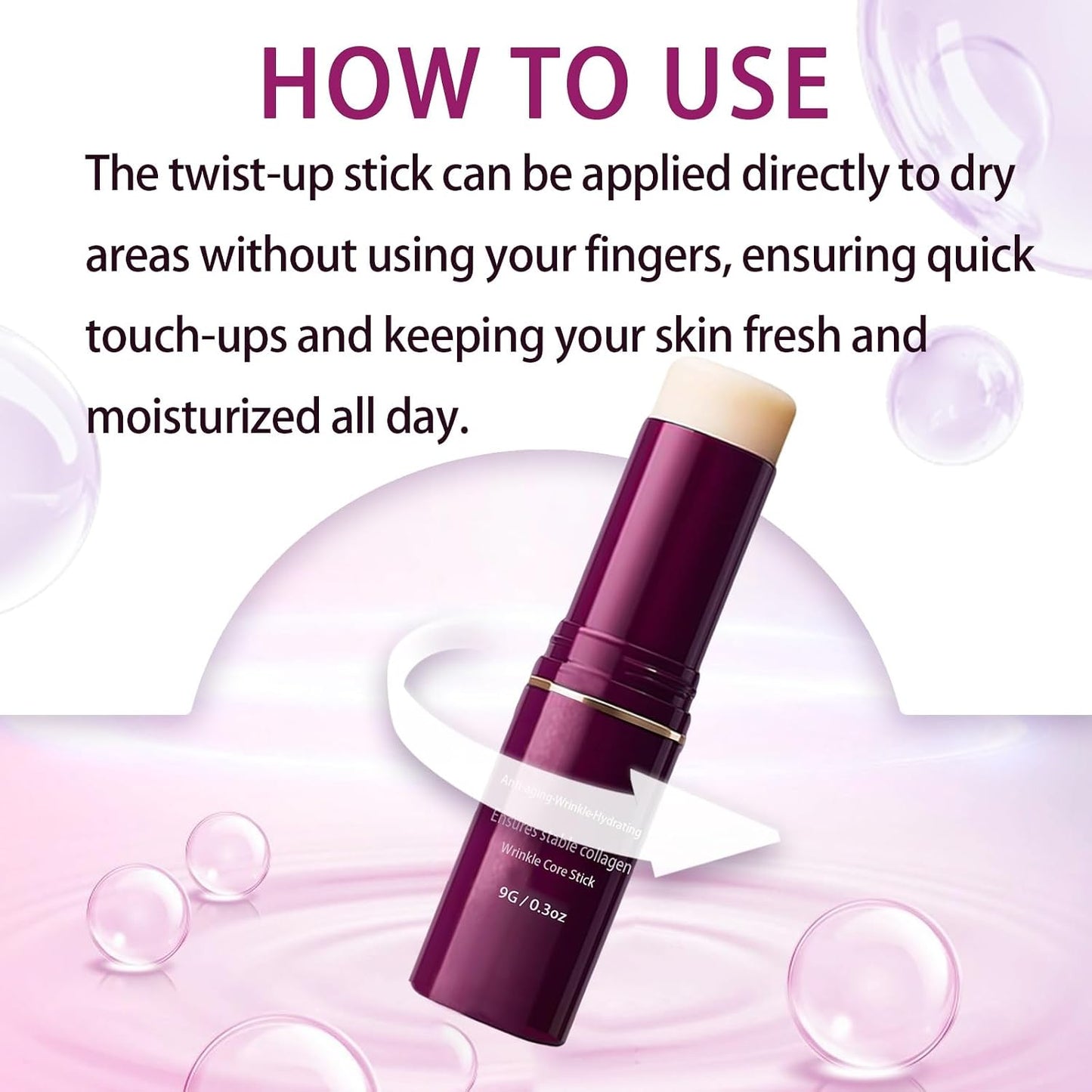 Calcium Volume Multi Balm - Korean Collagen Anti-Wrinkle Stick for Face, Eyes & Neck | 2-Pack