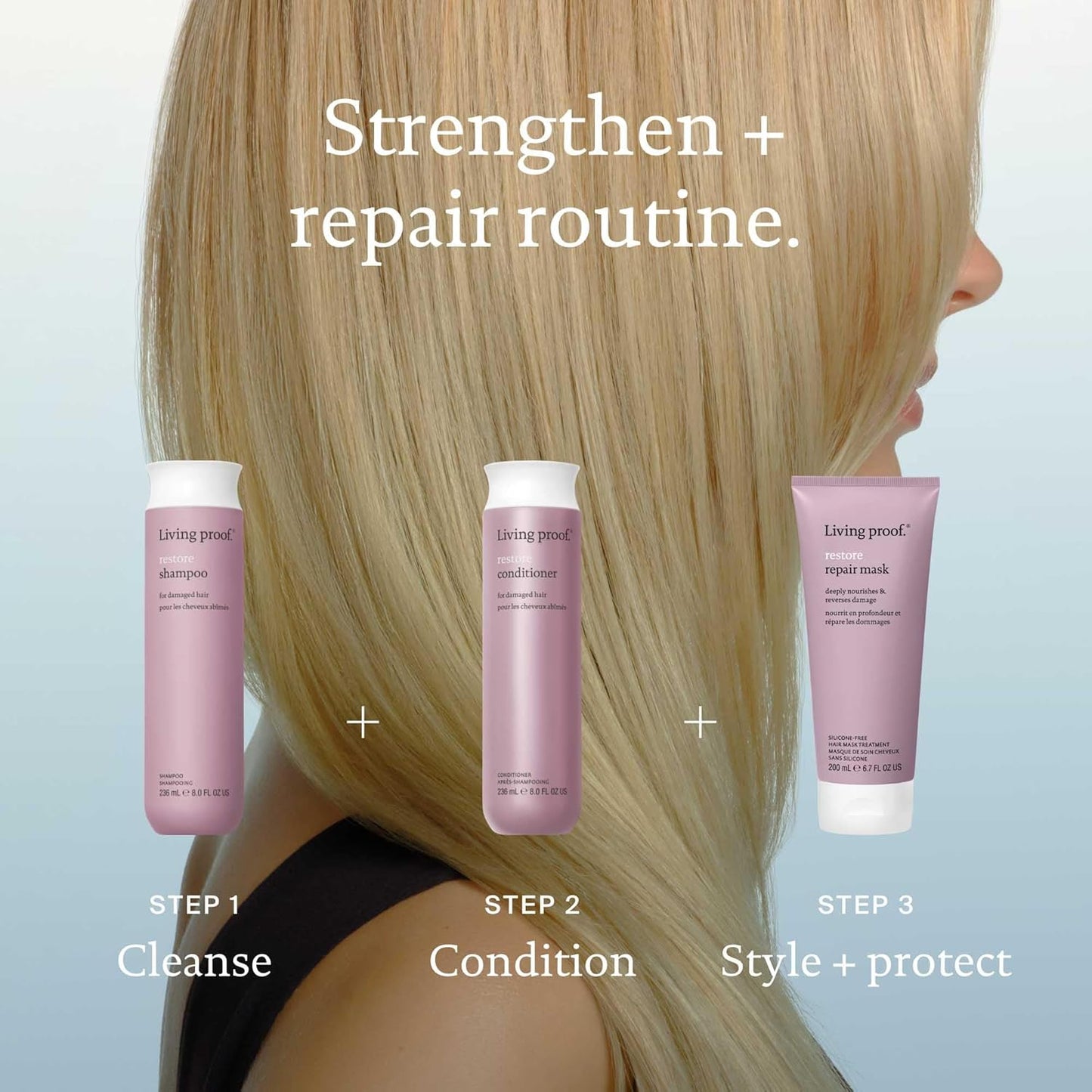 Restore Conditioner - Repairs & Strengthens Hair, Adds Shine for All Types | 8 oz