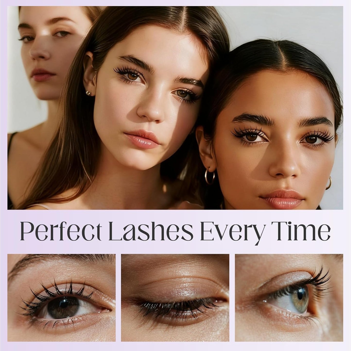 Iron Wand Mascara - 5D Curling Waterproof Formula for Volume & Length | Long-Lasting Smudge-Proof Black Mascara