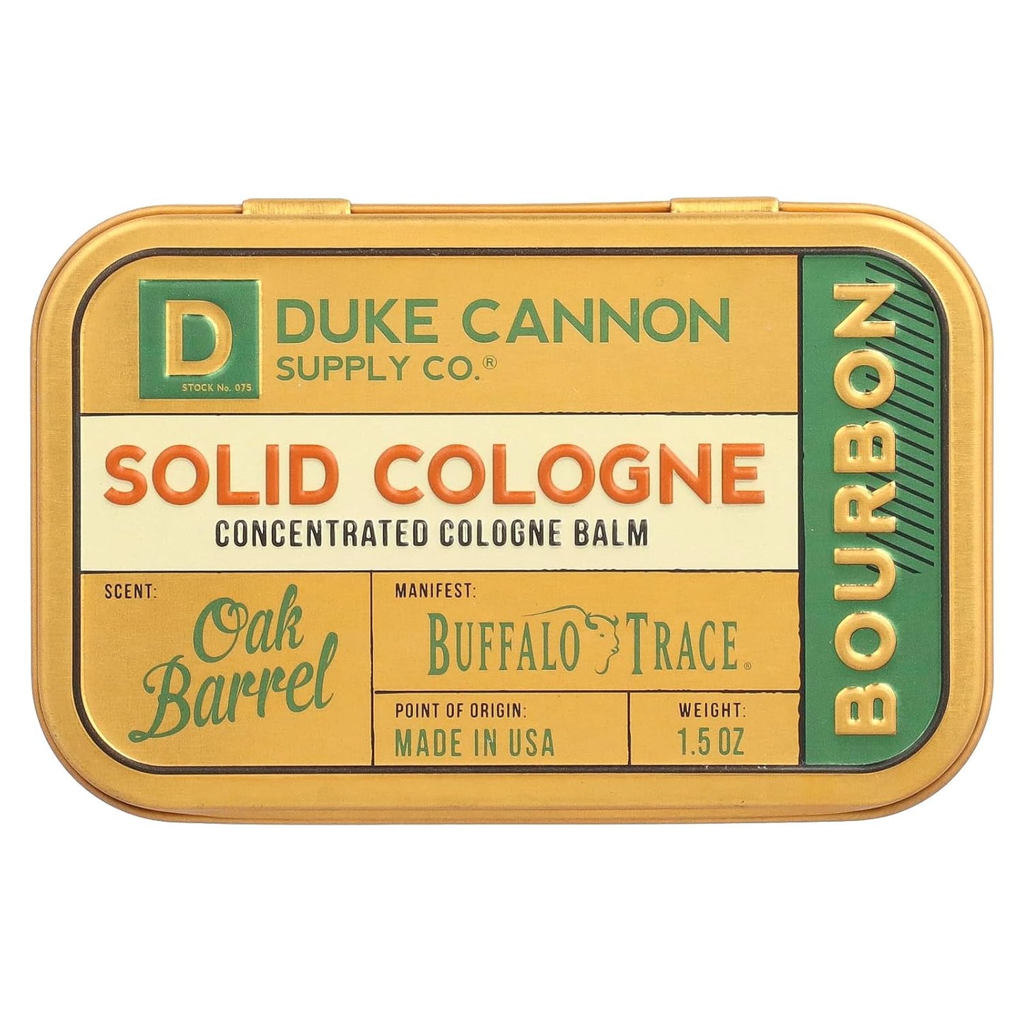 Duke Cannon Solid Cologne for Men - Midnight Swim Scent | Travel-Friendly Balm, 1.5 oz