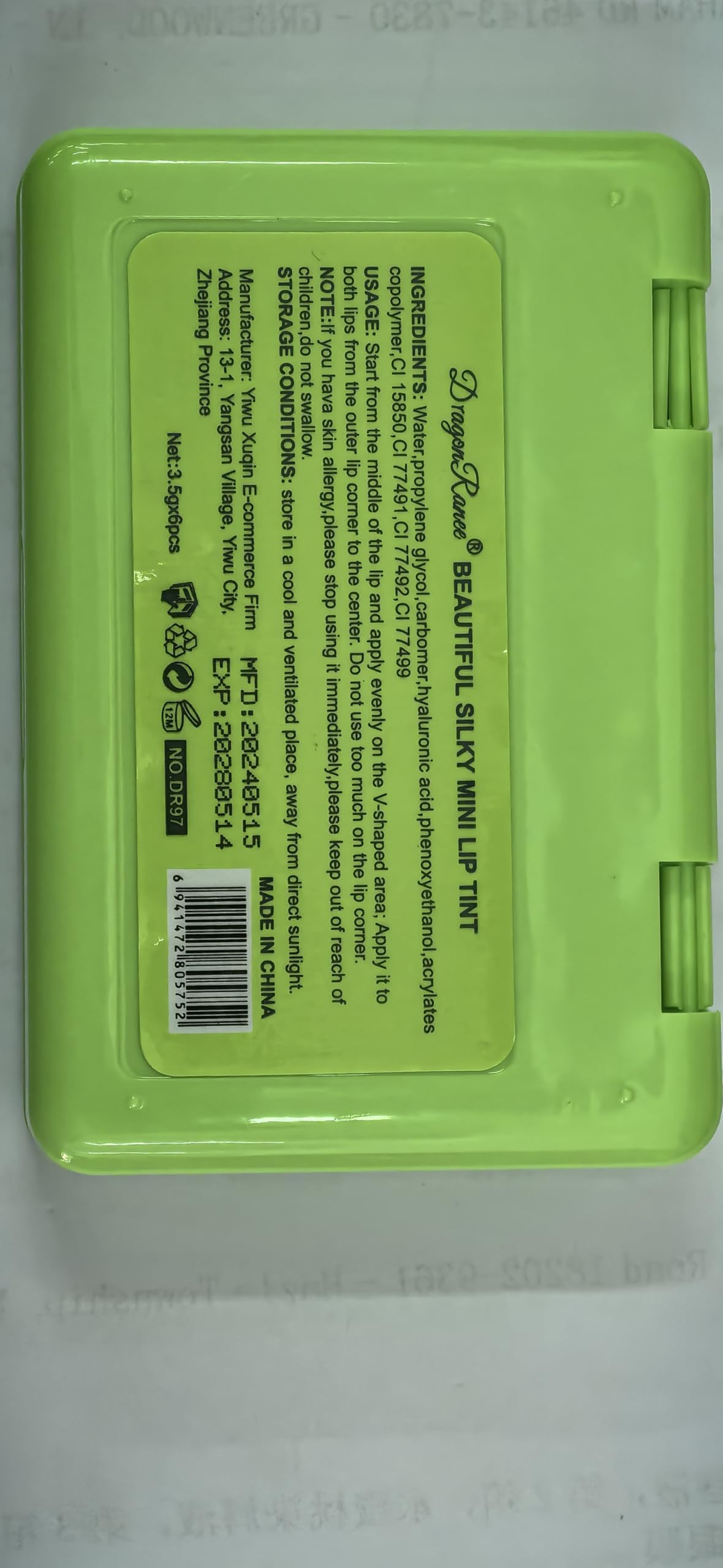 Eakroo 6 Colors Lemon Lip Tint Stain, Lip Stain Long Lasting Waterproof, Korean Lip Gloss, Lip Liner Stain, Cute Stuff, Cute Things, Make Up, Makeup Kit, Non-Stick Cup, High Pigment, Vivid Color