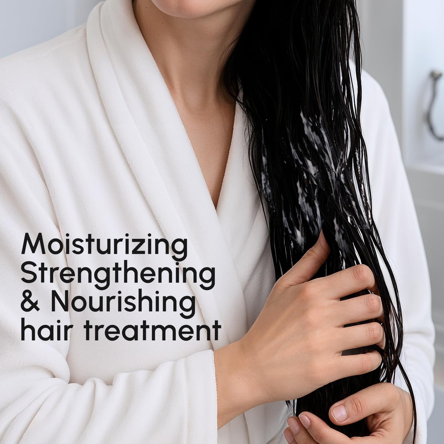 Leave In Conditioner for Curly Hair - Keratin Treatment for Dry, Damaged Hair - Deep Conditioning Mask - 5.4 FL OZ | 160 ML