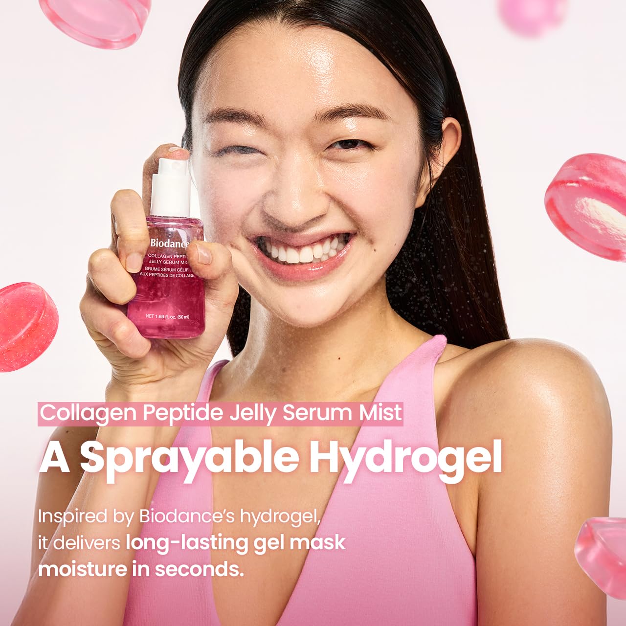 Collagen Peptides Jelly Serum Mist - Hydrating Anti-Aging Face Spray | 1.69 fl. oz | Korean Skin Care Essential