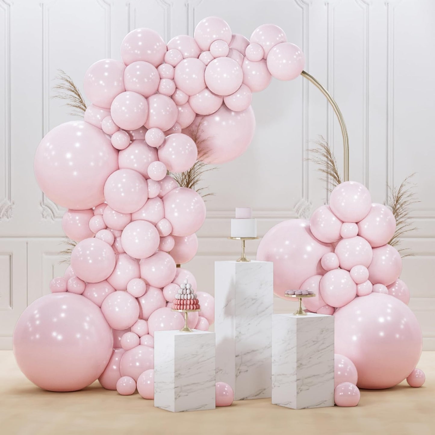 Black Balloon Arch Kit - 140 Pcs in 5-18 Inch Sizes for Baby Showers, Birthdays & Anniversaries | Elegant Black Decor