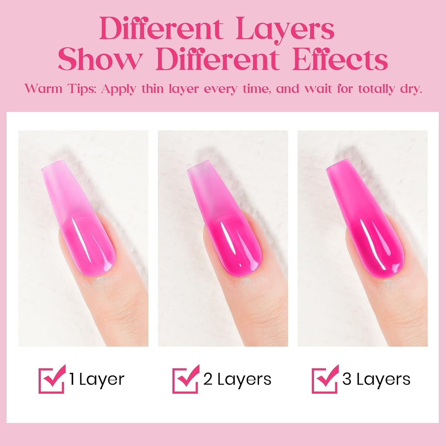 MIZHSE Quick Dry Hot Pink Nail Polish - Non-Gel Air Drying, 15ml Glossy Finish for DIY Manicure