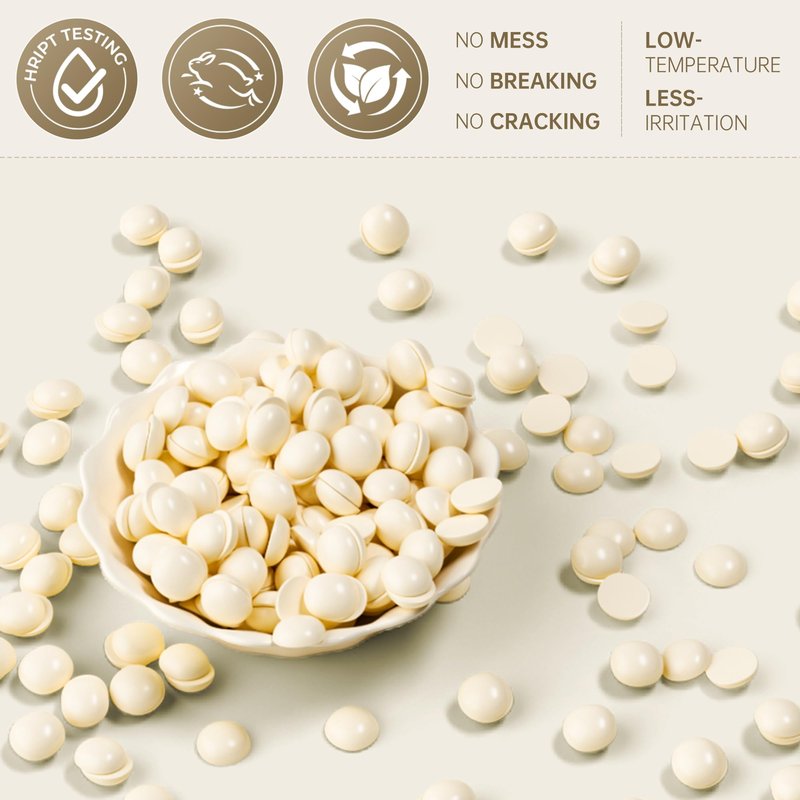 Lifestance Brazilian Bikini Wax Beads | Coconut | 300g Hard Wax for Hair Removal on Face, Body, Legs - Pearl Beads for Waxing Warmers