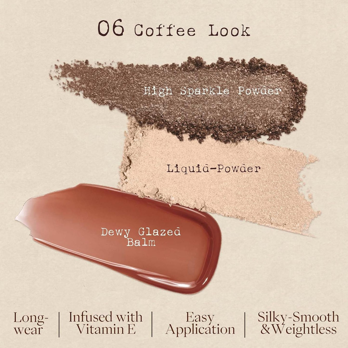 6 Color Multi-Use Face Palette - 5 in 1 Makeup Kit with Eyeshadow, Blush, Contour, Highlighter | Travel-Friendly Coffee Look