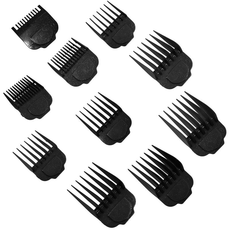 Magnetic Clipper Guards Guide Comb Set Compatible with Andis Master Hair Clippers,Size form to 1/16 to 1 in,10pcs Black