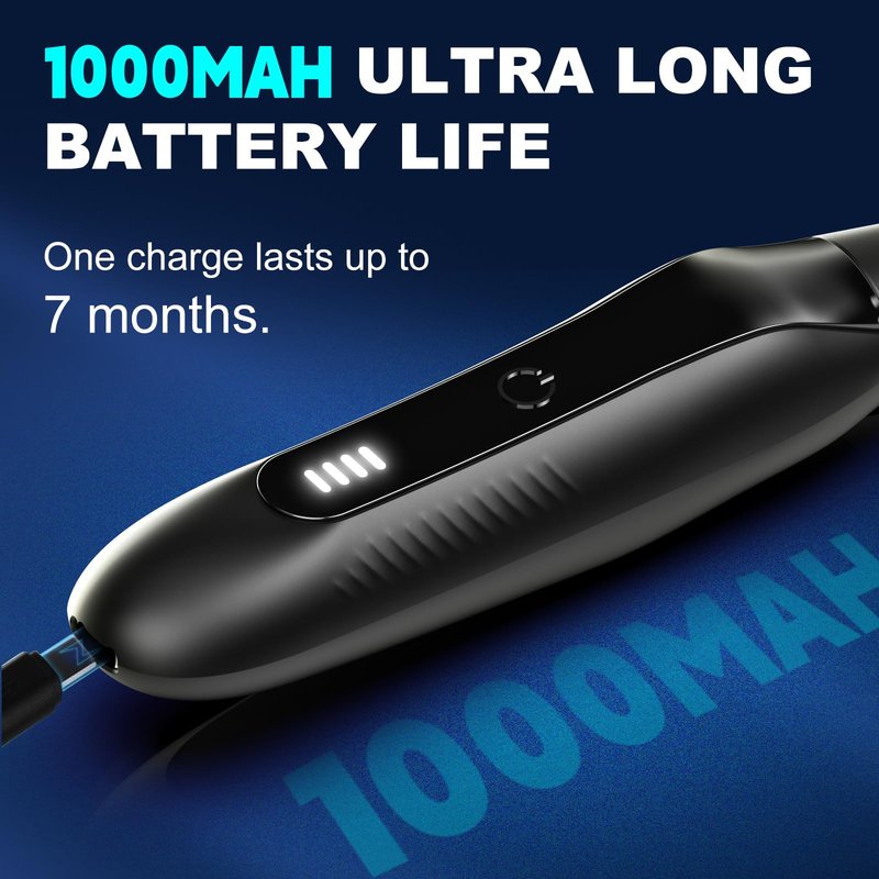 2 in 1 Nose Hair Trimmer for Men - LED Power Display, 16000RPM Motor, Electric Ear & Eyebrow Grooming Kit, Nose Hair Cutter & Remover, Face & Body Clipper, Gift for Male Men Christmas Father's Day