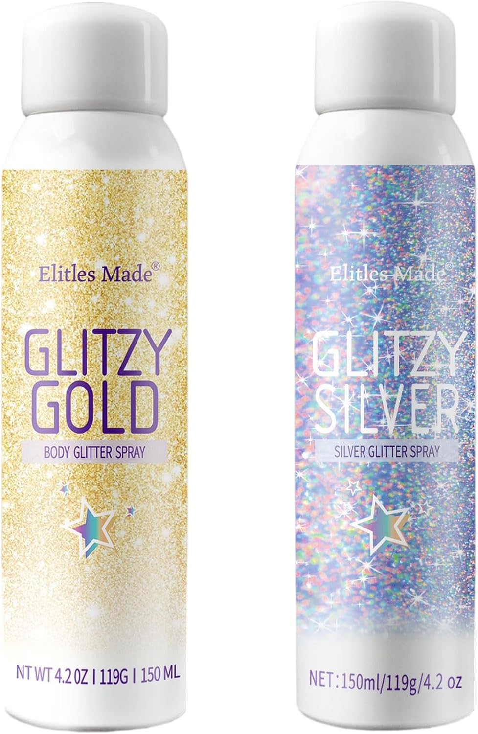 Hair Glitter Spray - 150ML Gold Body Glitter Hairspray for Kids & Women | Perfect for Festivals & Raves