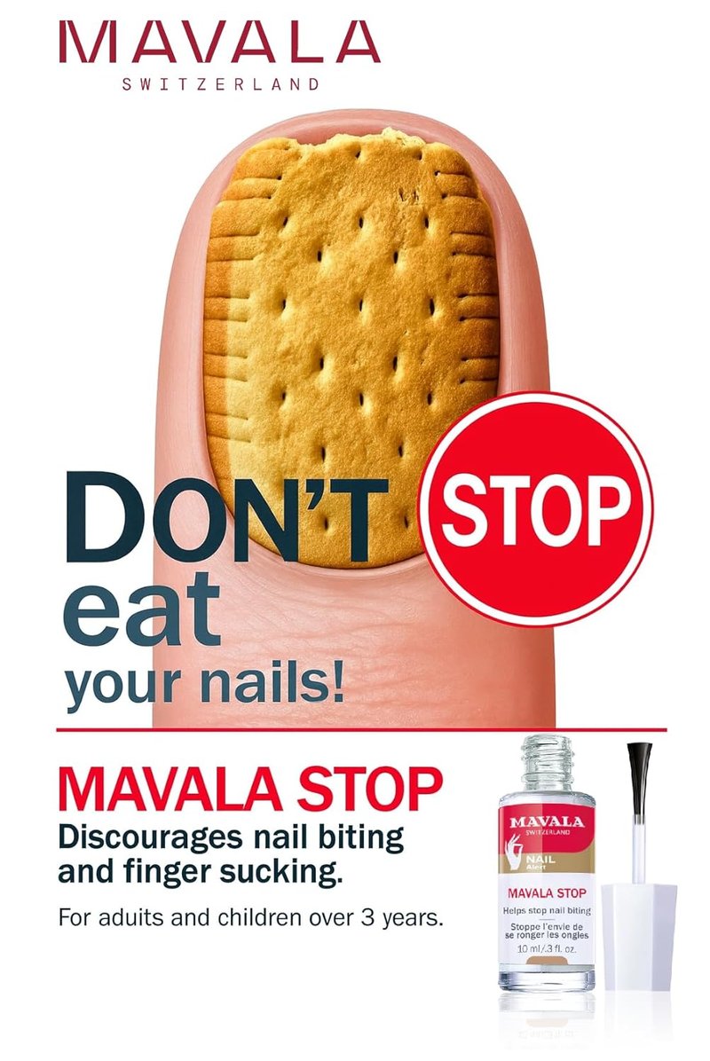 Mavala Stop Nail Polish Treatment - Bitter Taste Deterrent for Nail Biting | Easy Application for Ages 3+ | 0.3 Fl Oz