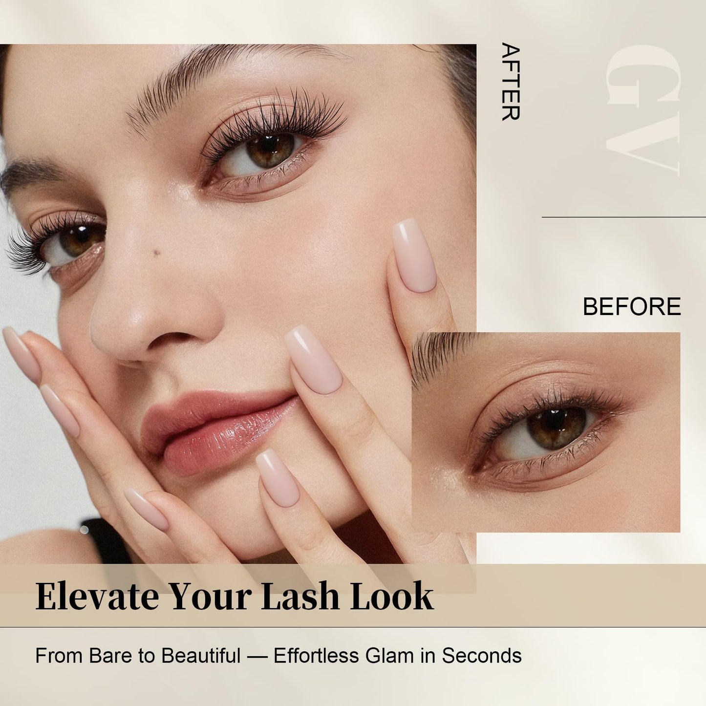 GlowVane TrueCurve Lash Clusters, Soft Natural Look Eyelash Clusters for All-Day Comfort, 0.03mm Wispy D Curl Lashes, 8-18mm Lightweight Curved Band Lashes, Use-Friendly (Shiney)