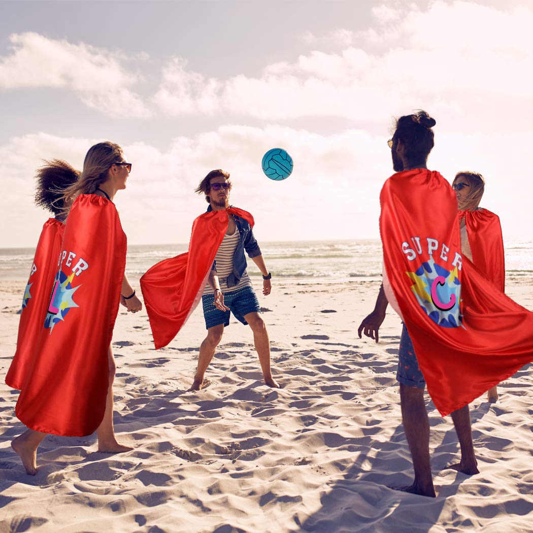 D.Q.Z Superhero Cape and Mask for Adults, Father's Day Gifts for Dad Men Birthday Family Day Party (Red)