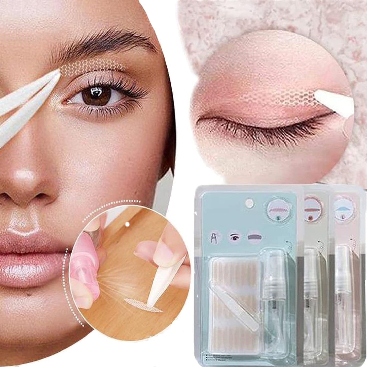 Invisible Eye-lifting by Sticked Natural Invisible Single Side Eyelid Tape Stickers,eyelid Tapes Lift Strips Stickers,120pairs Both Side Sticky Instant eye Lid Lift Strips (M, 1pcs)