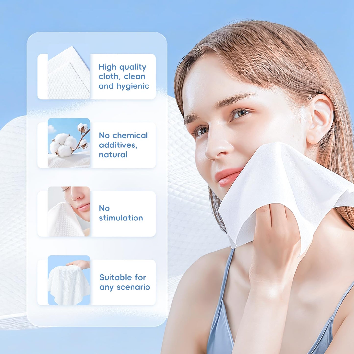 Compressed Disposable Towel Refills – For Hot Towel Dispenser, Bathroom Face Warmer & Smart Hot Towel Heater Machine – 60 Pieces (3 Tubes)