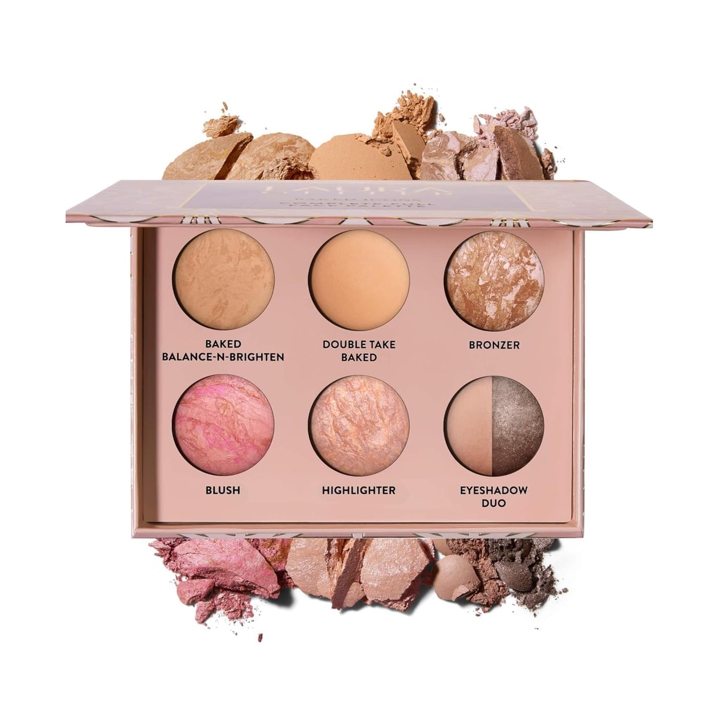 Baked Icons Full Face Makeup Palette - All-in-One for Mature Skin | Travel-Friendly, Light Color